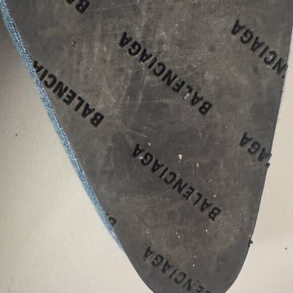 Balenciaga Denim Mules – Block Heel / Rounded Toe / Rare Style - Picture 7 of 7